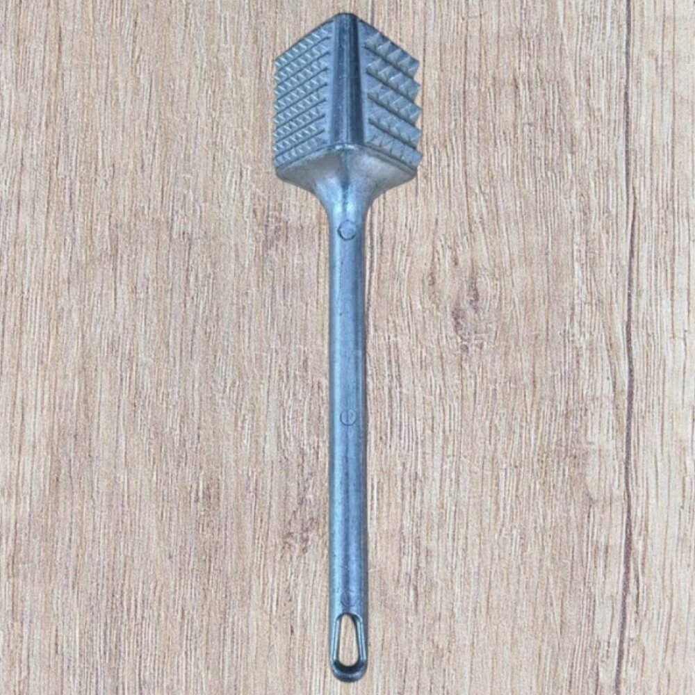 Vintage 3-Sided Heavy Aluminum Manual Meat Tenderizer Pallet Hammer 9" VGC